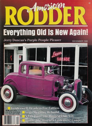 AMERICAN RODDER 1988 DEC - US NAT '58, FJASTAD'S ROADSTER, FENDERWELL HEADERS